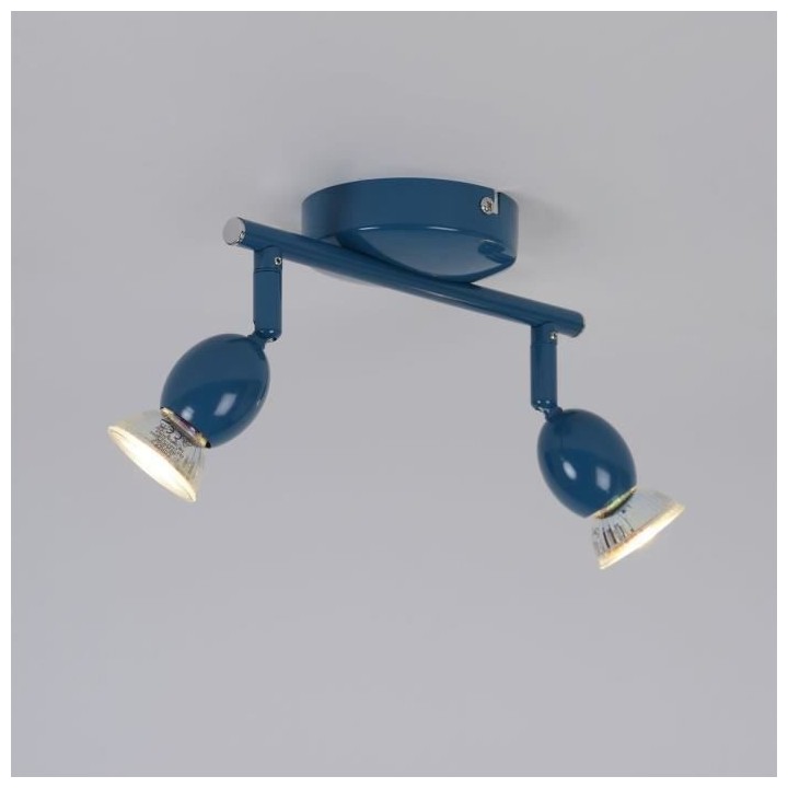 Spot LED Mely - Métal - 2 L - GU10 - 5 W - Pétrole - COREP