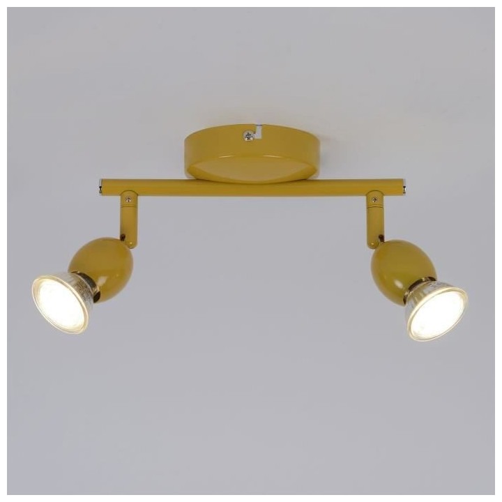 Spot LED Mely - Métal - 2 L - GU10 - 5 W - Moutarde - COREP