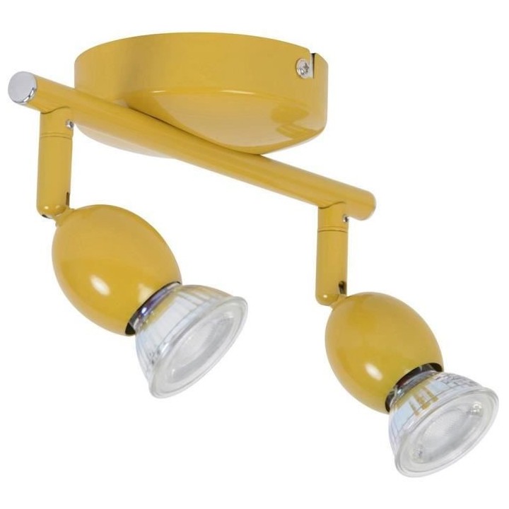 Spot LED Mely - Métal - 2 L - GU10 - 5 W - Moutarde - COREP
