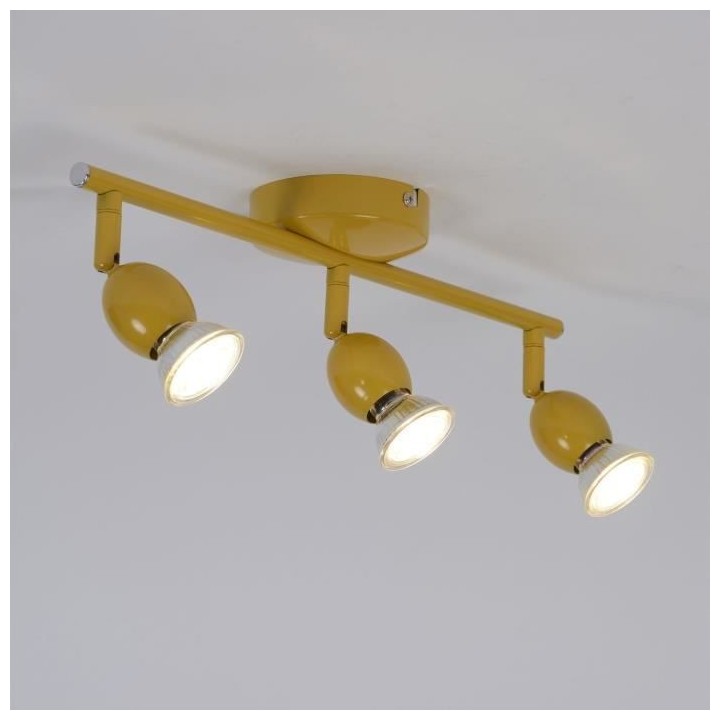 Spot LED Mely - Métal - 3 L - GU10 - 5 W - Moutarde - COREP