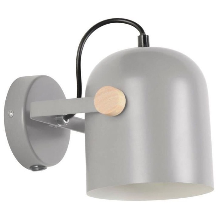 Spot Ylva - Métal - 2 L - E27 - 40 W - Gris mat - COREP