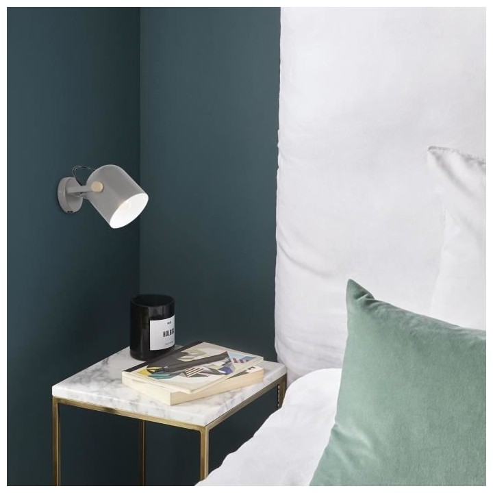 Spot Ylva - Métal - 2 L - E27 - 40 W - Gris mat - COREP