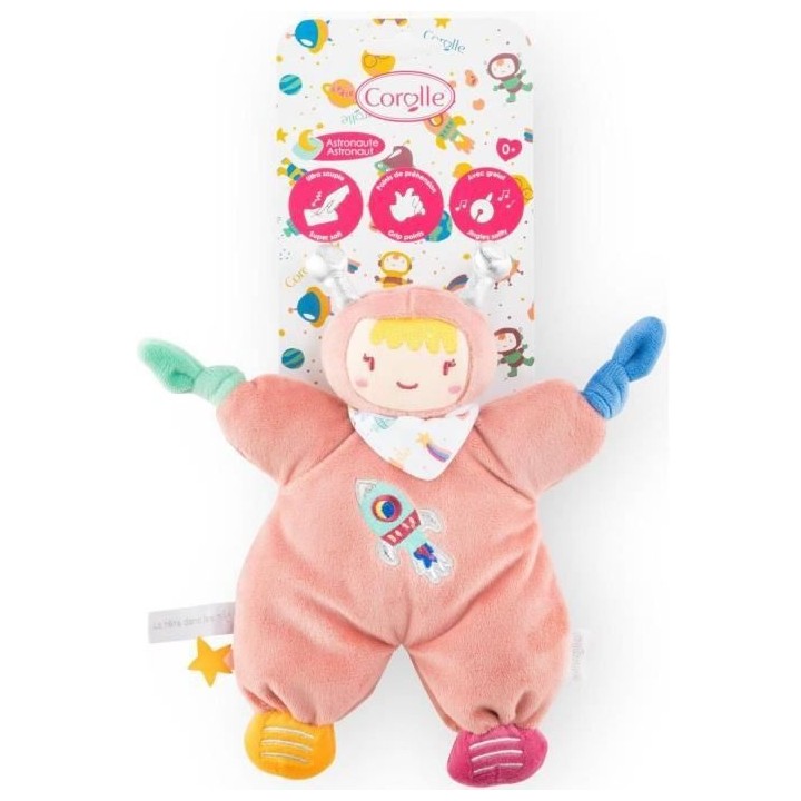 COROLLE - Mon Doudou Corolle - Doudou Astronaute Terra Cotta - des la