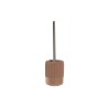 Brosse de salle de wc DKD Home Decor 11 X 11 X 36,5 CM Ciment Terre cuite Acier inoxydable