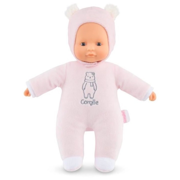 COROLLE - Mon Doudou Corolle - Pti'Coeur Ours Rose - 30 cm - Des 9 moi