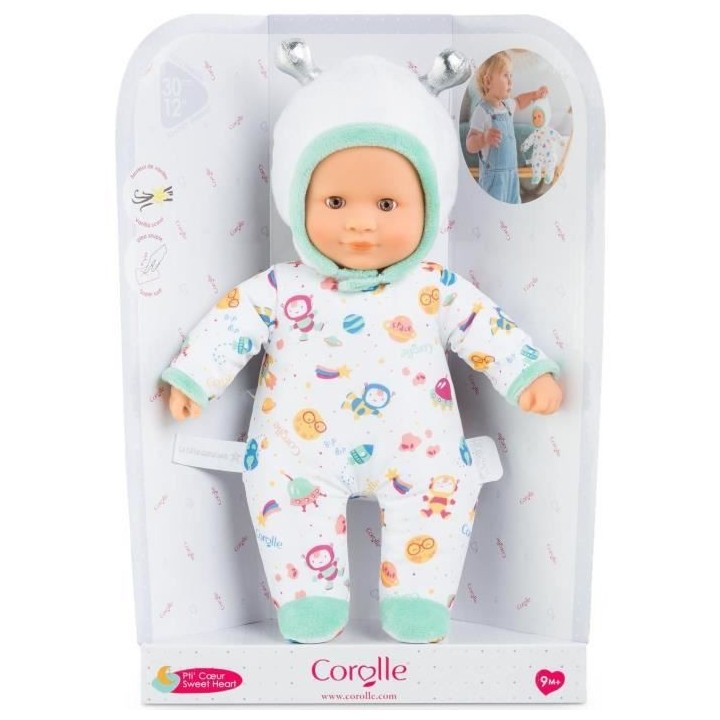 COROLLE - Mon Doudou Corolle - Pti' Coeur Astronaute - 30cm - des 9 mo