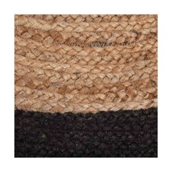 Tapis Atmosphera Noir Ø 120 cm Jute