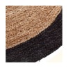 Tapis Atmosphera Noir Ø 120 cm Jute