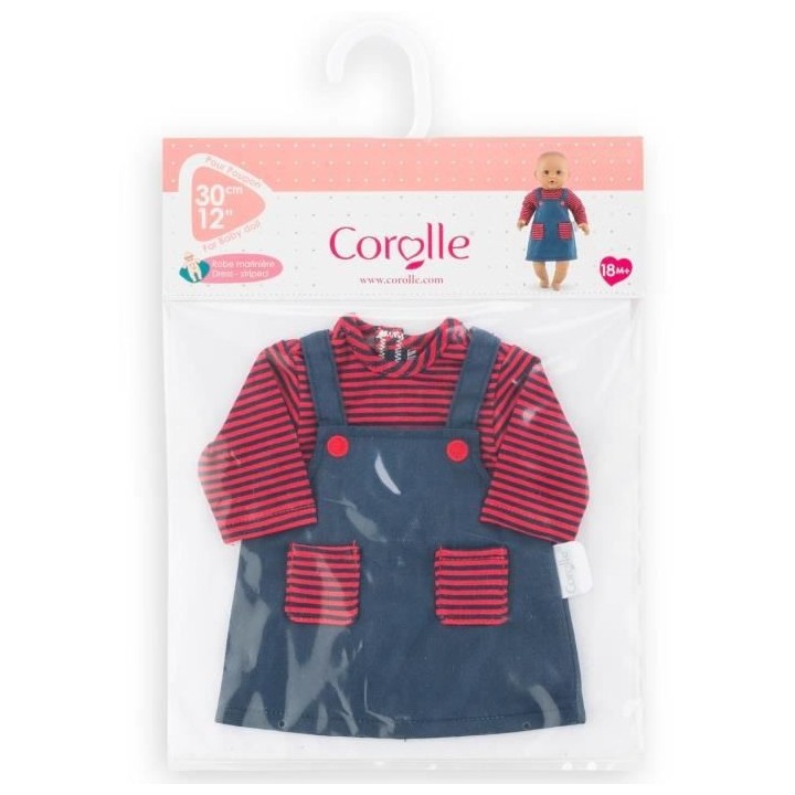 COROLLE - Robe Mariniere - Pour poupon 30 cm - Des 18 mois