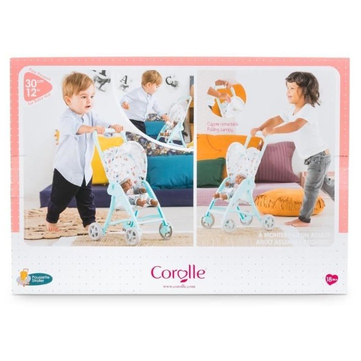 COROLLE - Poussette menthe - pour poupon 30 cm - Des 18 mois