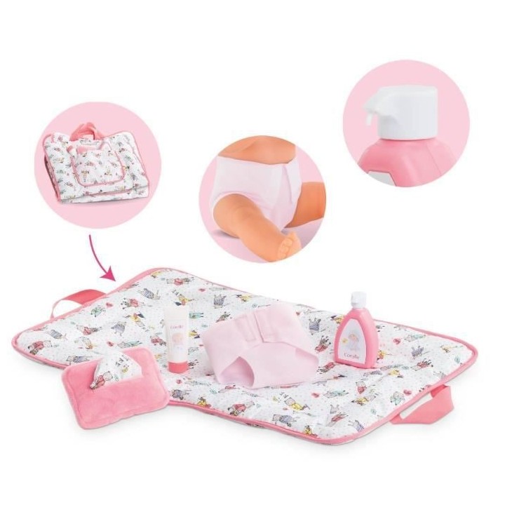 COROLLE - Coffret Accessoires a Langer - pour poupon 36 et 42cm - des