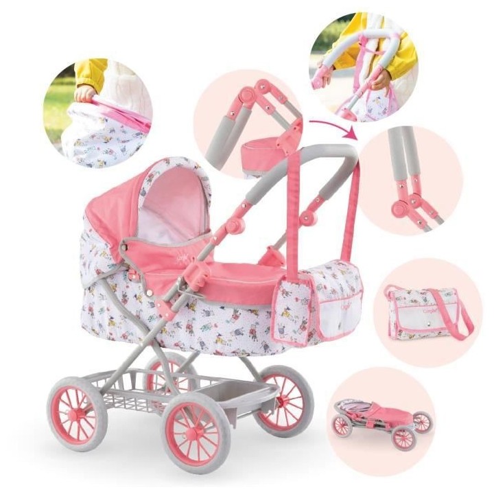 COROLLE - Landau - pour poupon 36,42 et 52 cm - des 3 ans