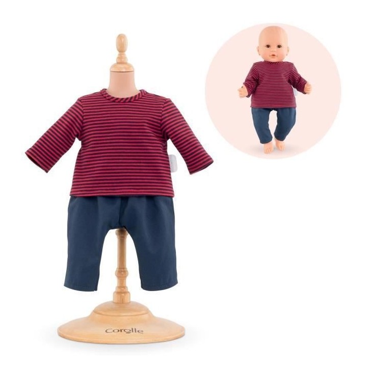 COROLLE -Mariniere et Pantalon - pour poupon 36 cm - Des 2 ans