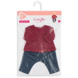 COROLLE -Mariniere et Pantalon - pour poupon 36 cm - Des 2 ans