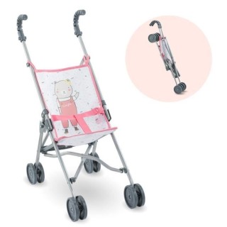 COROLLE -Poussette canne rose - pour poupon 36, 42 et 52cm - des 3 ans