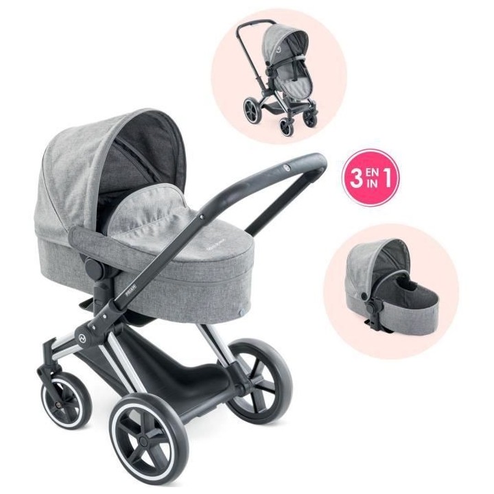 COROLLE - Cybex X Combo Poussette 3 en 1 - pour poupon 36 et 42 cm - d