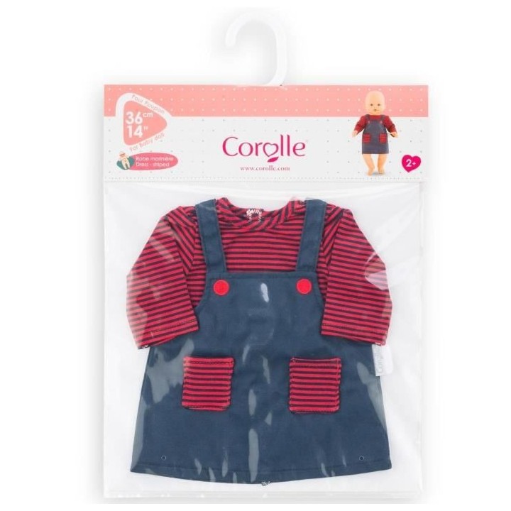 COROLLE - Robe Mariniere - Pour poupon 36 cm - Des 2 ans
