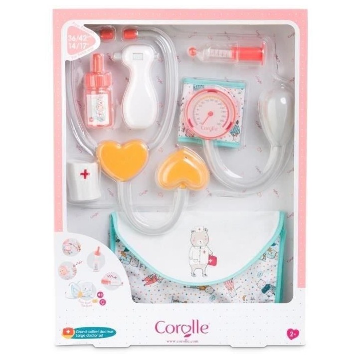COROLLE - Grand Coffret Docteur Corail - pour Poupon - 36 et 42 cm - D