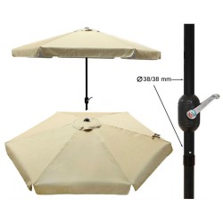 Parasol 3 m Beige