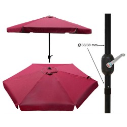 Parasol 3 m Rouge