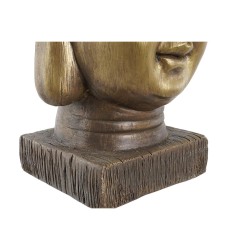 Cache-pot DKD Home Decor Fibre de Verre Doré Buda Oriental (25 x 25 x 36 cm)