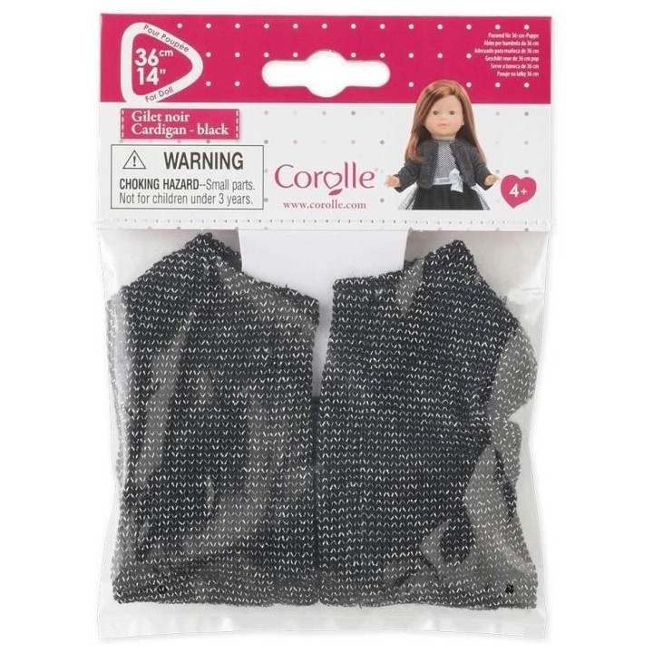 COROLLE - Gilet noir - pour poupée Ma Corolle - Des 4 ans