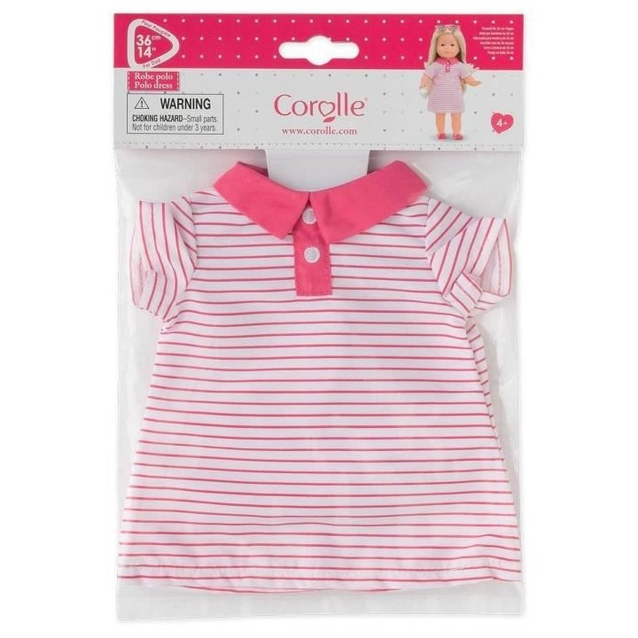 COROLLE - Robe polo rose - pour poupée Ma Corolle - Des 4 ans