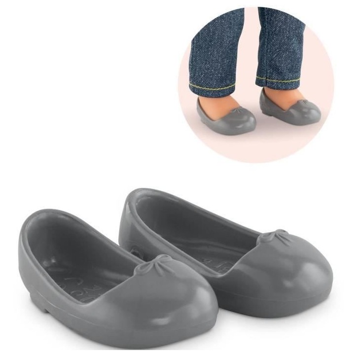 COROLLE Chaussures pour poupée Ballerines Gris
