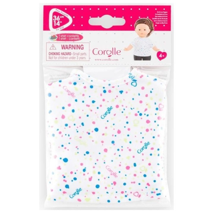 COROLLE - T-shirt confettis - pour poupée Ma Corolle - Des 4 ans