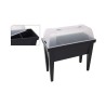 Serre EDM Table Noir polypropylène (80 x 40 x 65 cm)