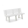 Banc avec Dossier IPAE Progarden ORCHIDEA Blanc polypropylène (145 x 49 x 74 cm)