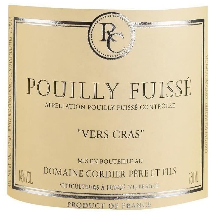 Christophe Cordier 2020 Pouilly-Fuissé - Vin blanc de Bourgogne