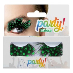 Faux cils Vert Pois