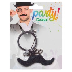 Moustache Paire de lunettes Noir