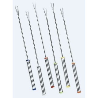COSY & TRENDY K402 Set de 6 fourchettes a fondue, Acier inoxydable,L24