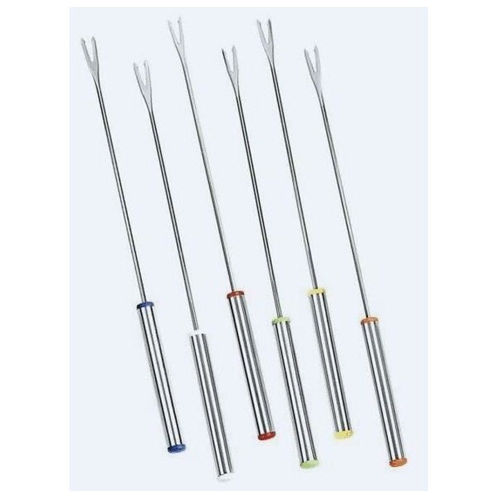 COSY & TRENDY K402 Set de 6 fourchettes a fondue, Acier inoxydable,L24