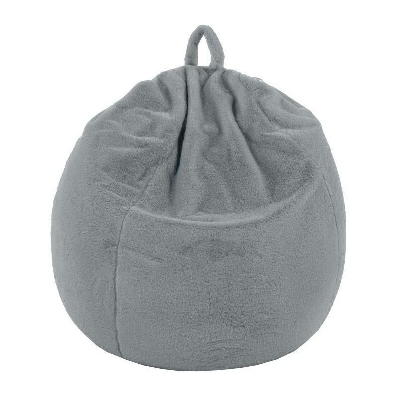 COTTON WOOD Poire Lover Fausse fourrure - D 70 x H 90 cm - Gris