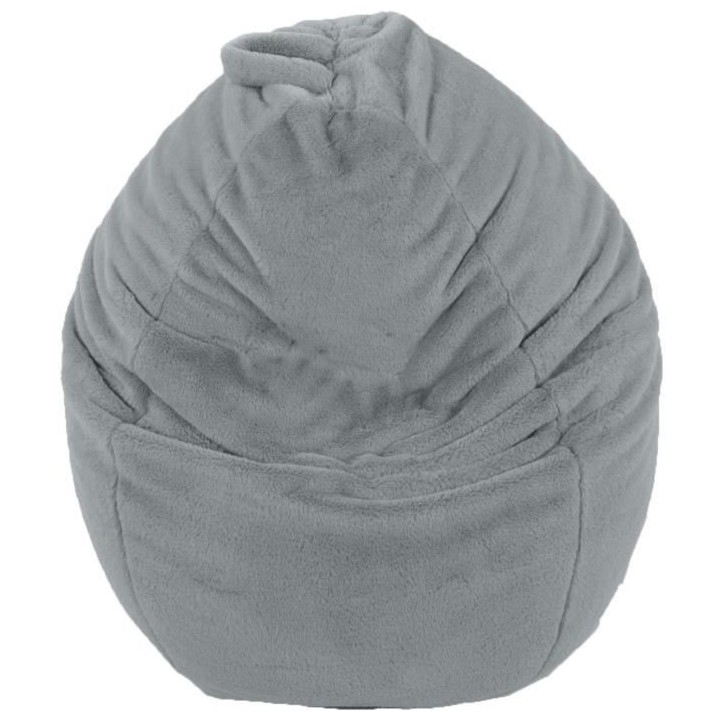 COTTON WOOD Poire Lover Fausse fourrure - D 70 x H 90 cm - Gris