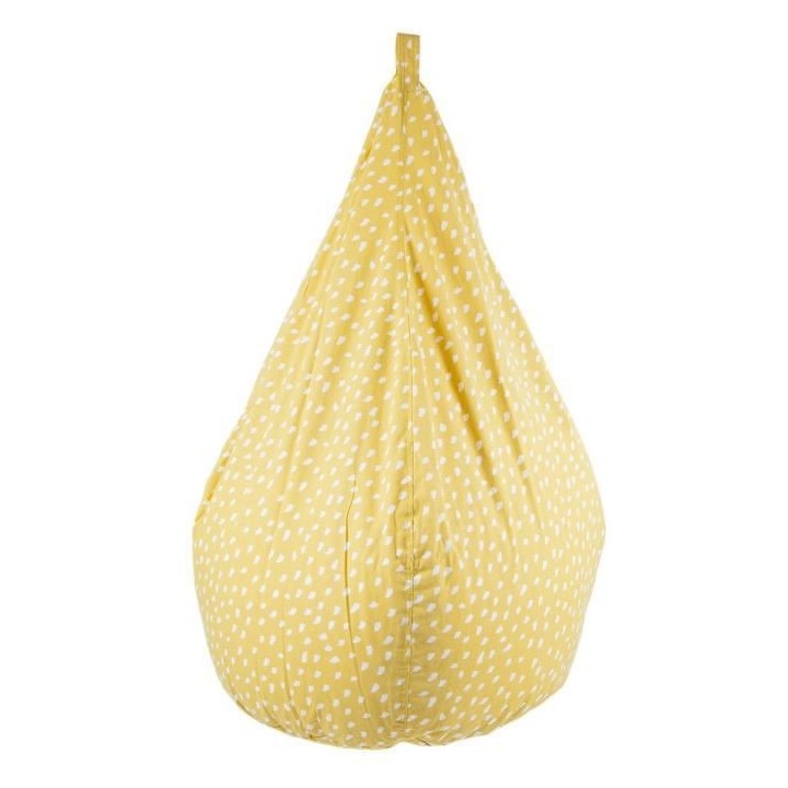 Poire Coton imprimée CHIPS - Jaune - D 75 x H 110 cm