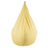 Poire Coton imprimée CHIPS - Jaune - D 75 x H 110 cm