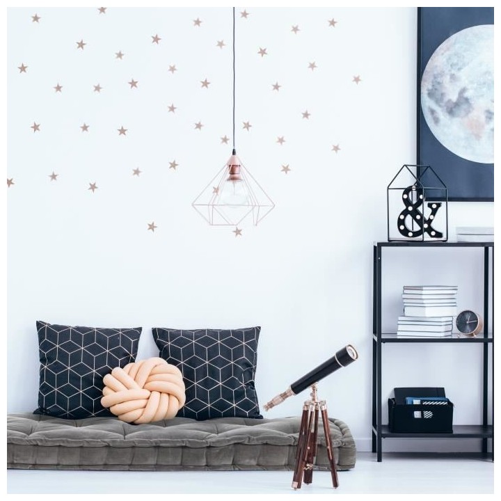 COTTON WOOD Coussin de palette - Gris anthracite - Velours - 60 x 120