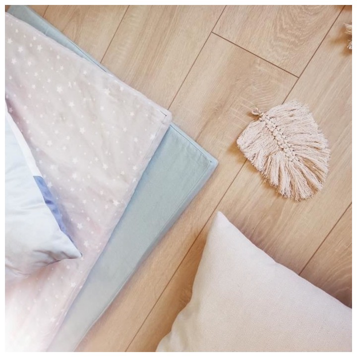 COTTON WOOD Futon Mousse déhoussable imprimé Stardust - 60 x 120 x 4