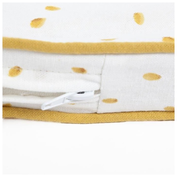 COTTON WOOD Futon Mousse déhoussable imprimé envol - 60 x 120 x 4 cm