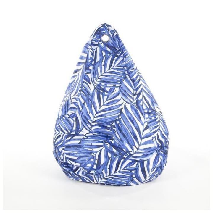 COTTON WOOD Poire imprimée - D80 x 100 cm - Blue Palm