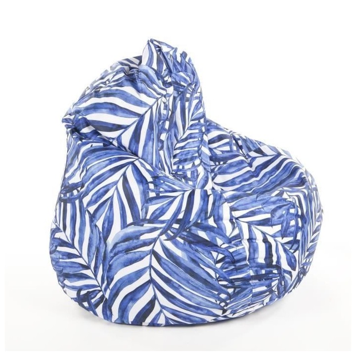 COTTON WOOD Poire imprimée - D80 x 100 cm - Blue Palm