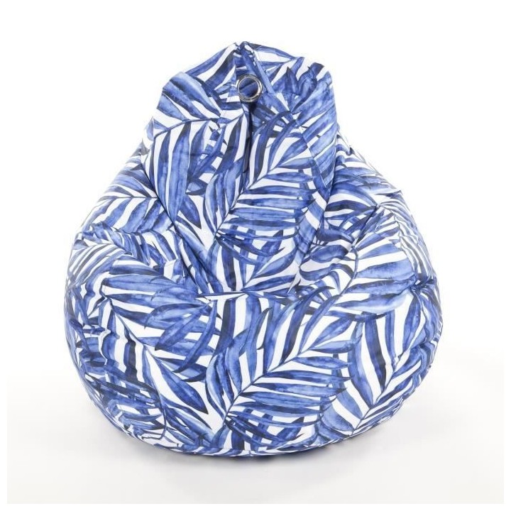 COTTON WOOD Poire imprimée - D80 x 100 cm - Blue Palm