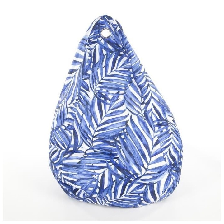 COTTON WOOD Poire imprimée - D80 x 100 cm - Blue Palm