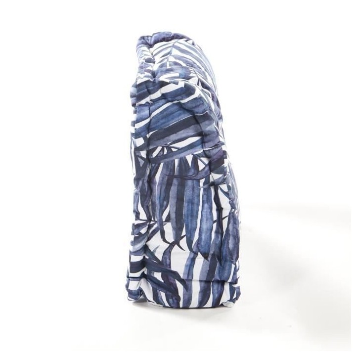 COTTON WOOD Cale-rein - coton imprimé - H45 x 60 x 22/11 cm - Bleu Pa