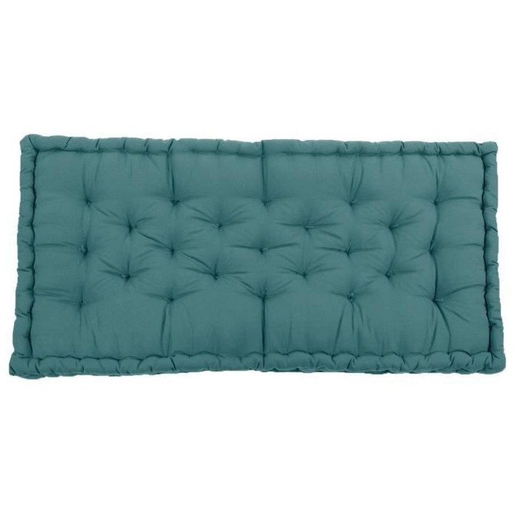 COTTON WOOD Coussin de palette uni - 100% coton - 60 x 120 x 10 cm - B