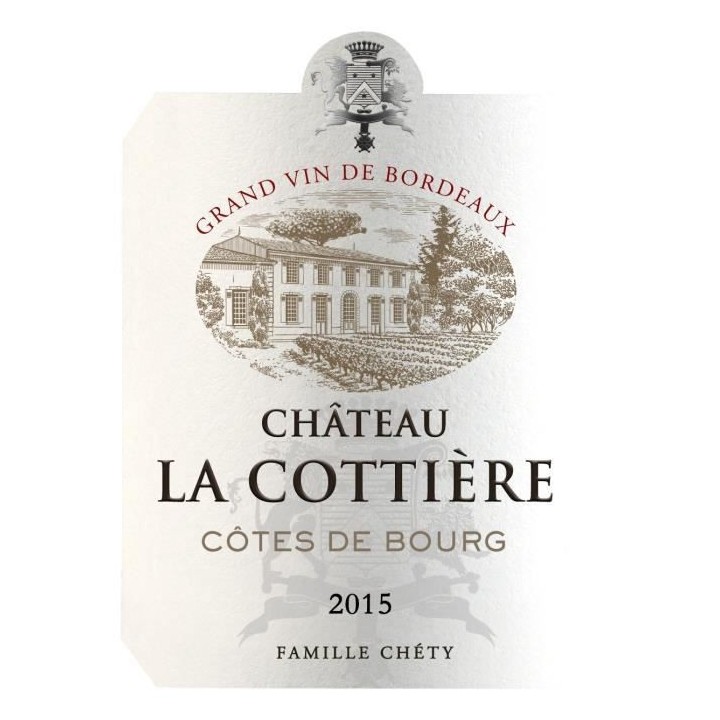 Château La Cottiere 2015 Côtes de Bourg - Vin rouge de Bordeaux